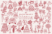 Hand Drawn Wedding PNG Clipart, a Decorative Illustration by LemonDesign (Thumbnail 1 of 4)