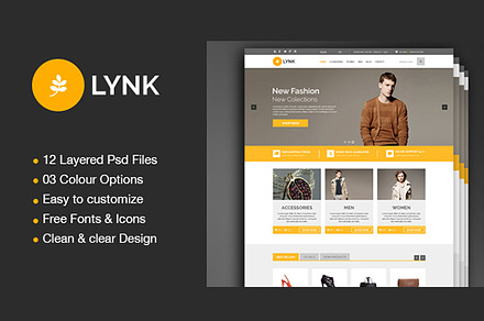 Lynk- eCommerce PSD Templates