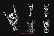 10 Bundle Dark Art Metal Hand Sign, an Illustration by Morspective (Thumbnail 3 of 7)