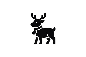 Minimalist Reindeer Vector Logo, a Branding & Logo Template by Vectorium Studio