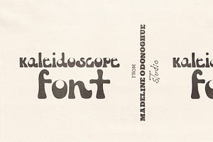 Kaleidoscope - Hand Drawn Retro Font, a Sans Serif Font by Madeline ODonoghue Design