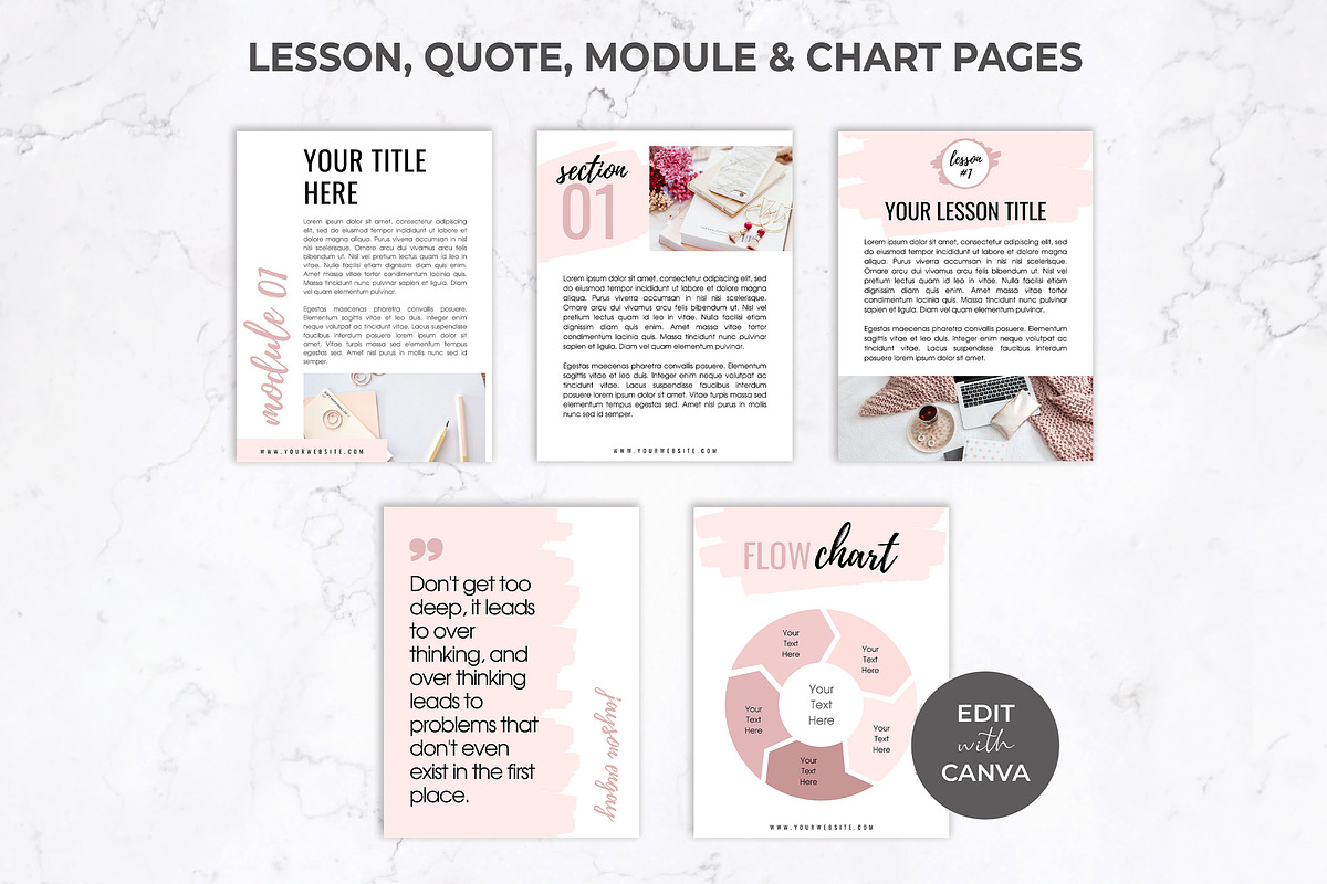 eCourse Workbook & Ebook for Canva, a Magazine Template by Thirty One Palms Studio (Photo 7 of 10)