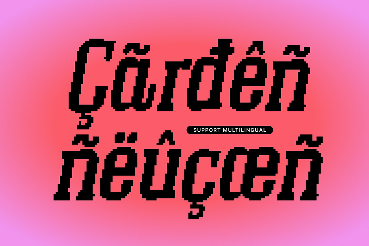 CS Mobster Pixel, a Slab Serif Font by Craft Supply Co. (Photo 6 of 8)