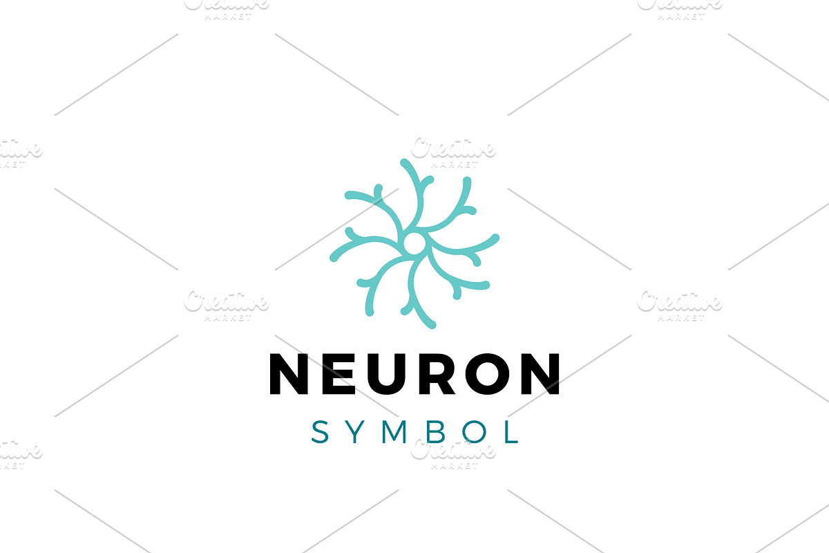 Neuron Symbol Logo Design, a Branding & Logo Template by AlvinStd