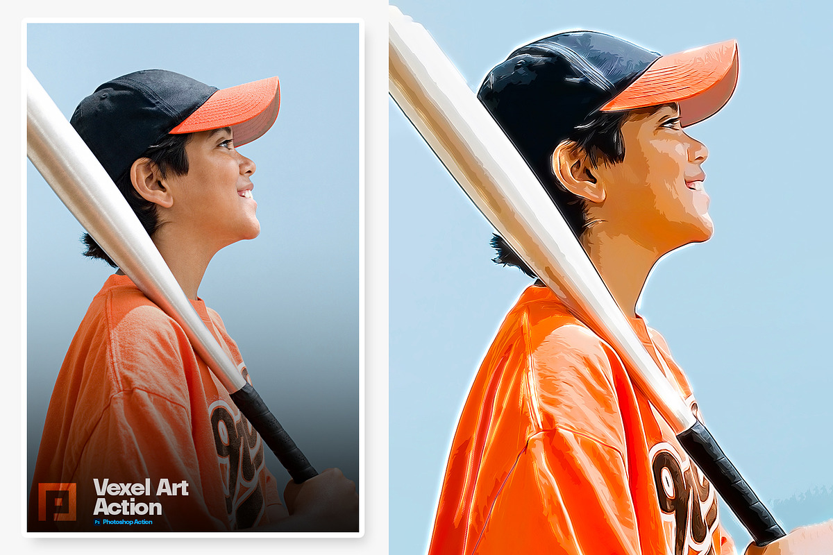 Vexel Portrait Art Photoshop Action, an Action Add-On by Shovajit (Photo 9 of 10)