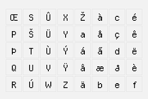 Standard Pixel Font 4 Styles