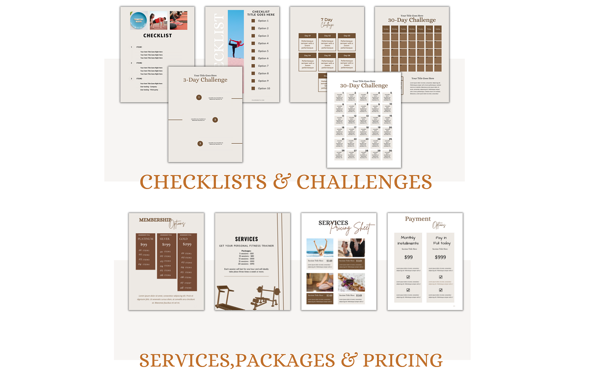 Fitness Ebook Template, a Magazine Template by Millennials Marketing (Photo 6 of 10)