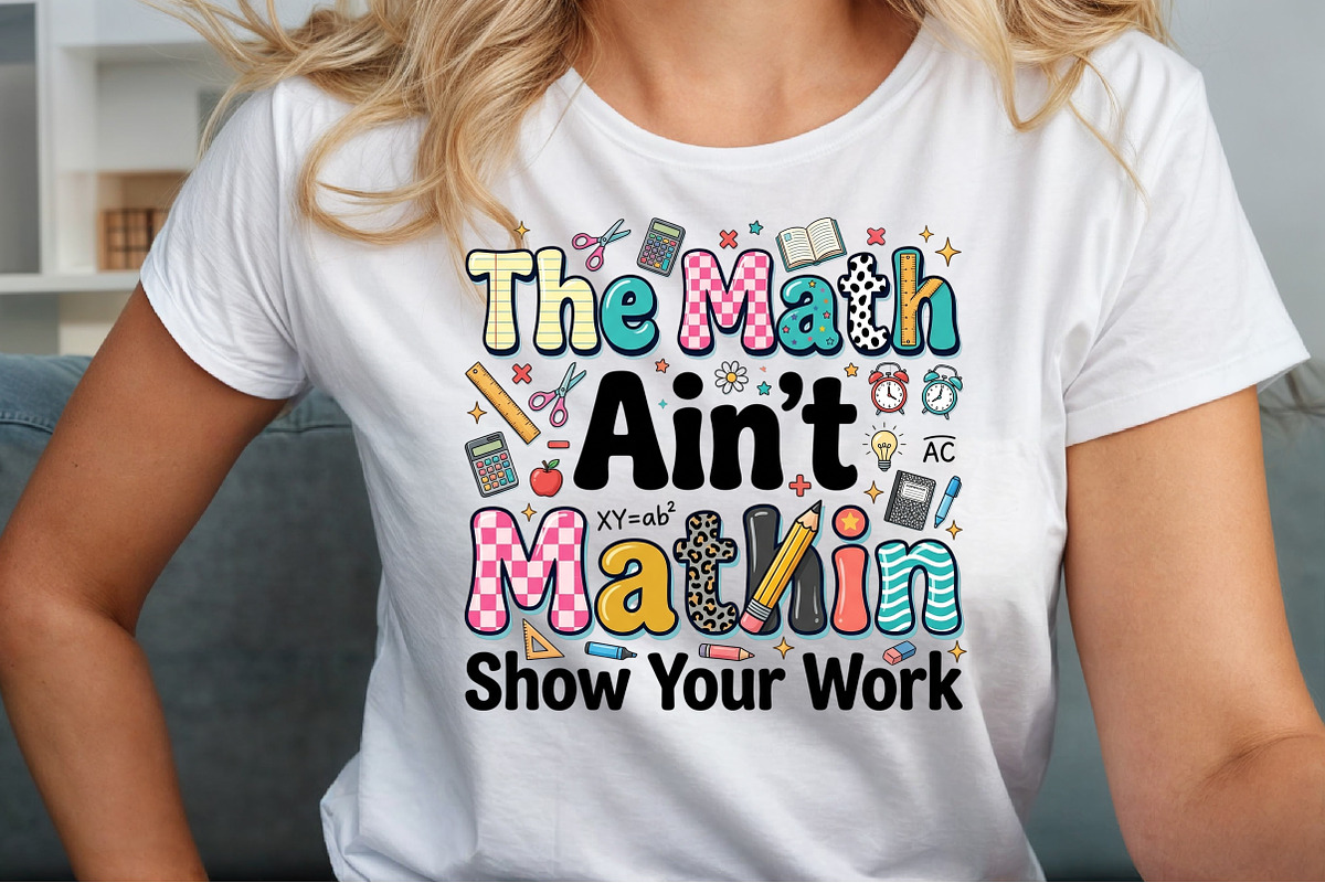 Math Teacher PNG, Back to School Png, an Object Illustration by Sublimation Artist (Photo 5 of 9)