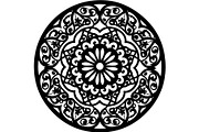 Black Floral Mandala Bundle, an Illustration by Designer_Momina (Thumbnail 4 of 20)