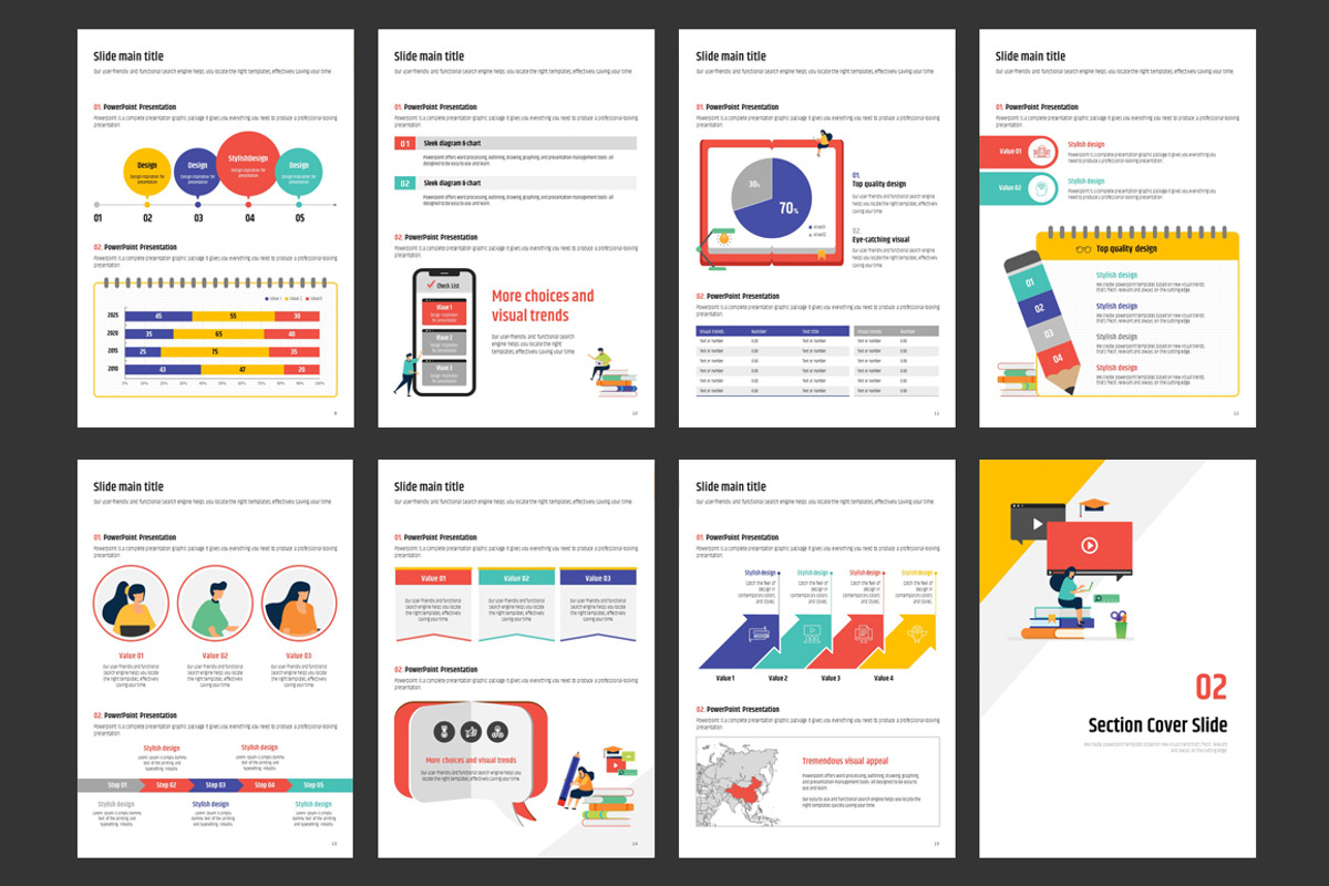 Online learning Template Vertical, a Presentation Template by GoodPello