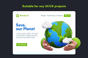 20 Ecology 3D Icon Set, an Environmental 3D Model by Bilicube Studio (Thumbnail 4 of 6)