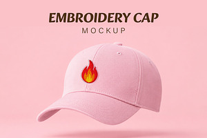 Embroidery Cap Mockup
