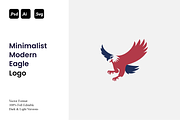 Minimalist Modern Eagle Logo, a Branding & Logo Template by Luxury Logos (Thumbnail 1 of 4)