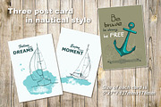 Hand drawn nautical set, an Illustration by Aglia ART (Thumbnail 6 of 6)
