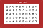 Nutrition icons, an Outline Icon by Wencory (Thumbnail 1 of 2)