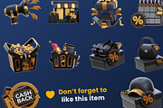 Black Friday 3D Icon pack, an Environmental 3D Model by orenjidesign (Thumbnail 8 of 8)