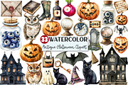 Antique Halloween Clipart, an Illustration by Rose Art (Thumbnail 1 of 7)