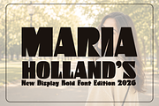 Maria Holland's | Bold Poster Font, a Sans Serif Font by Monoletter Studio (Thumbnail 1 of 4)