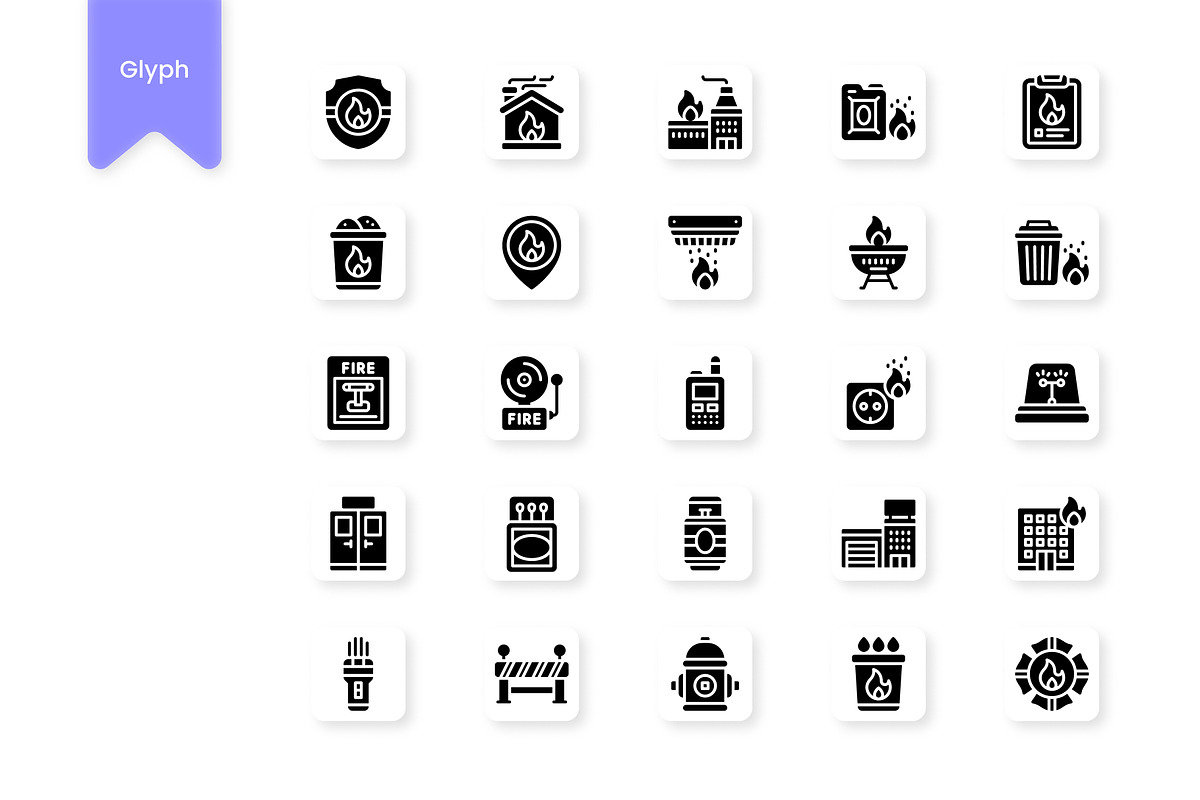 Firefighter Icons, a Duotone Icon by HacaStudio (Photo 2 of 3)