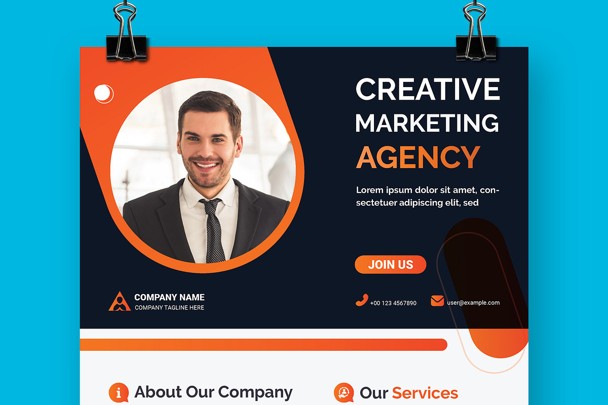Creative Flyer Layout, a Flyer Template by MightyDesign (Photo 2 of 8)