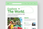 Travel Landing Page, a Landing Page Template by CreativeShaper (Thumbnail 2 of 6)