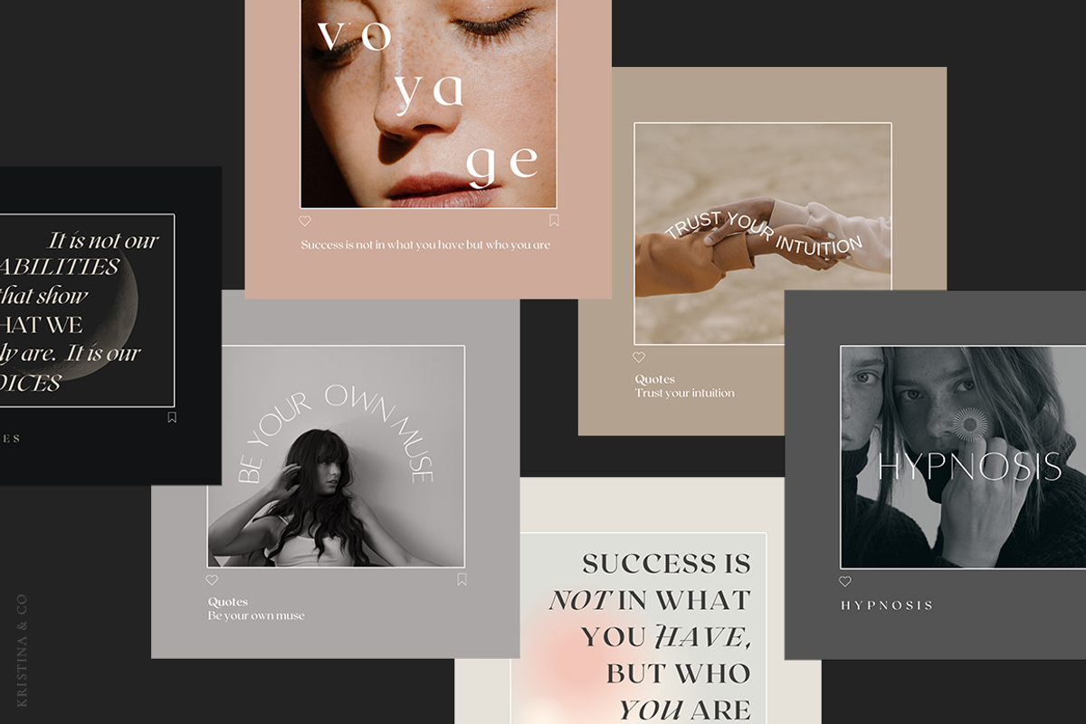 62 Aesthetic Quotes – Magic Type, a Social Media Template by Kristina&Co (Photo 2 of 9)