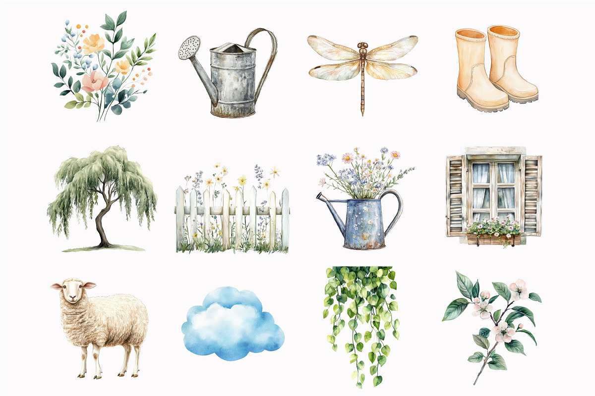 Garden Pals Clipart, a Seasonal Illustration by Design Market (Photo 4 of 5)