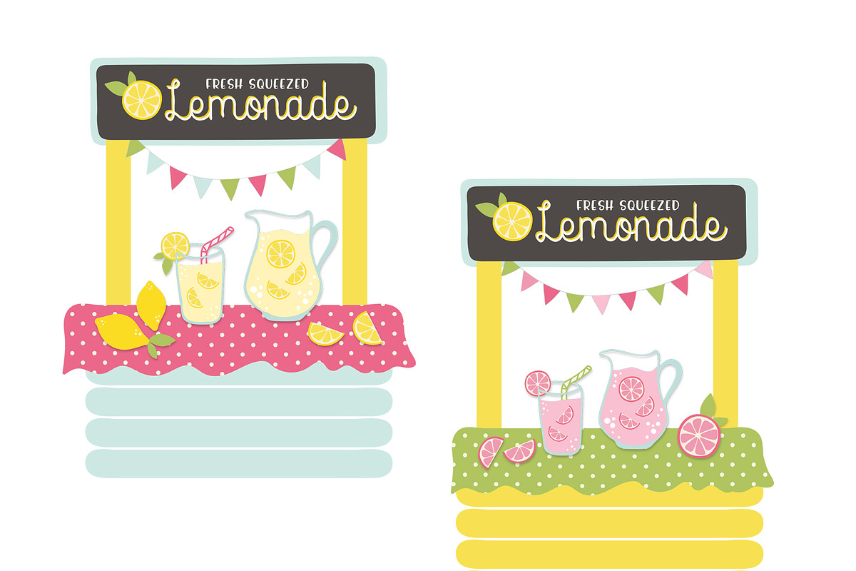 Lemonade Stand Clip Art, an Illustration by Hello Muse Design (Photo 3 of 3)