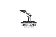 Bricklayer logo template vector, a Branding & Logo Template by essense (Thumbnail 1 of 2)