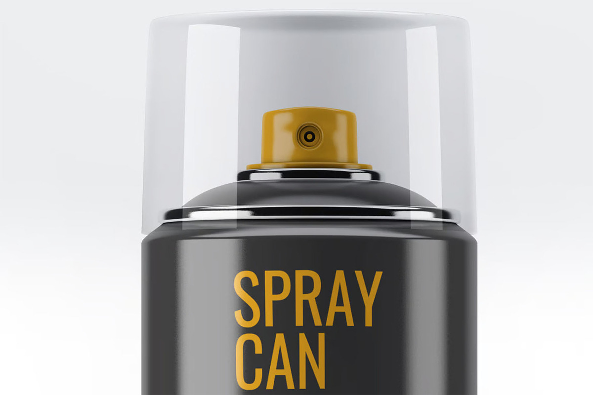 Spray Can Mock-Up, a Product Mockup by DesignRushMarket (Photo 7 of 8)