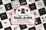 120 Nail Salon Instagram Template, a Social Media Template by Branding Victory STD (Thumbnail 1 of 10)