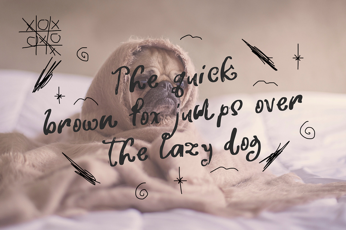 Quickly Handwritten font, a Handwritten Font by Alexander Tiunov (Photo 4 of 5)