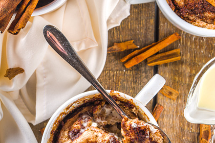 Cinnabon cake in mug featuring cinnabon, cinnamon roll, and cinnamon, a Food & Drink Photo by Rimma