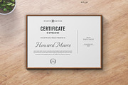 Clean Certificate Template, a Stationery Template by ResumeDevisers (Thumbnail 5 of 6)