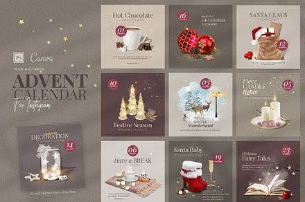 Advent Calendar Instagram, a Social Media Template by Imagination Area