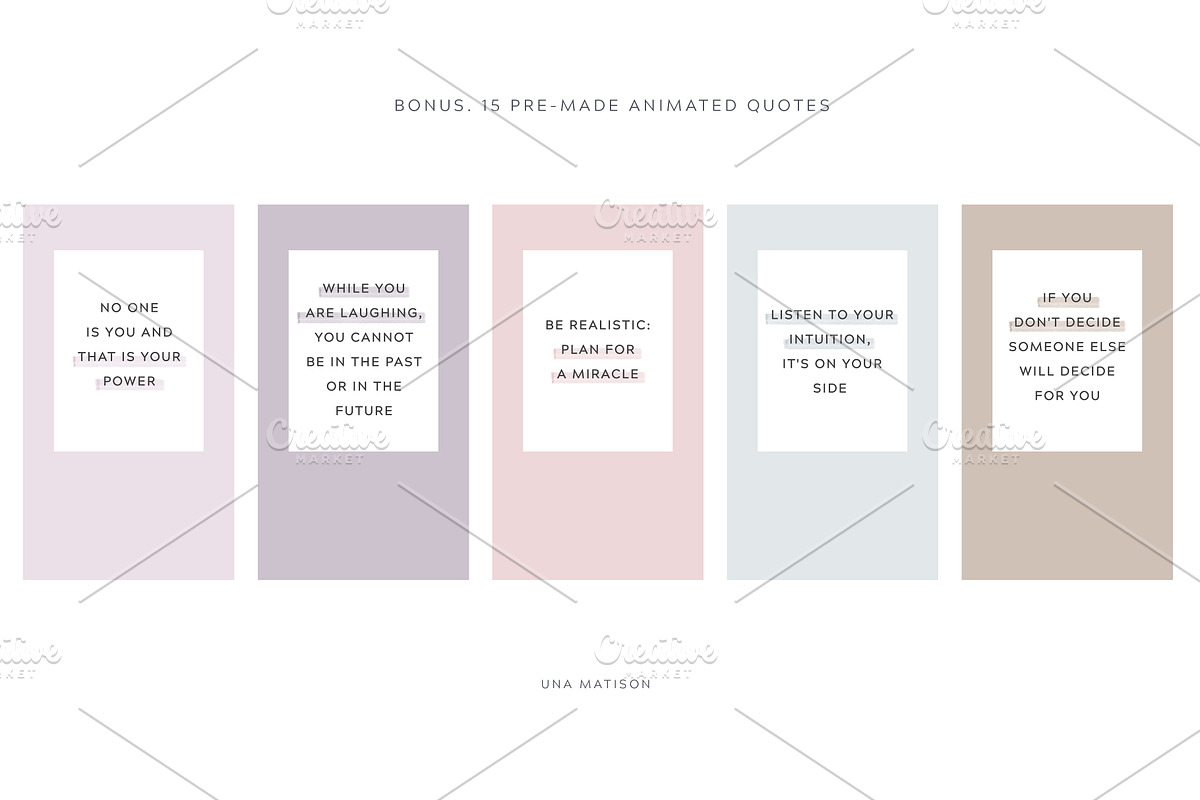 Animated Instagram Story bundle, a Social Media Template by Una Matison (Photo 11 of 13)