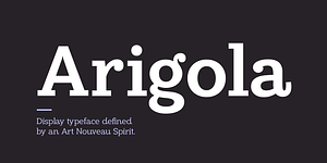 Arigola, a Slab Serif Font by Hashtag Type