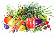 FRESH – watercolor illustration., an Illustration by ARTVracovska (Thumbnail 3 of 5)