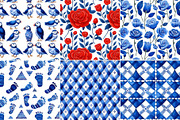 Sea Toile Clipart and Patterns, a Decorative Illustration by Nicole Branger Art (Thumbnail 14 of 28)