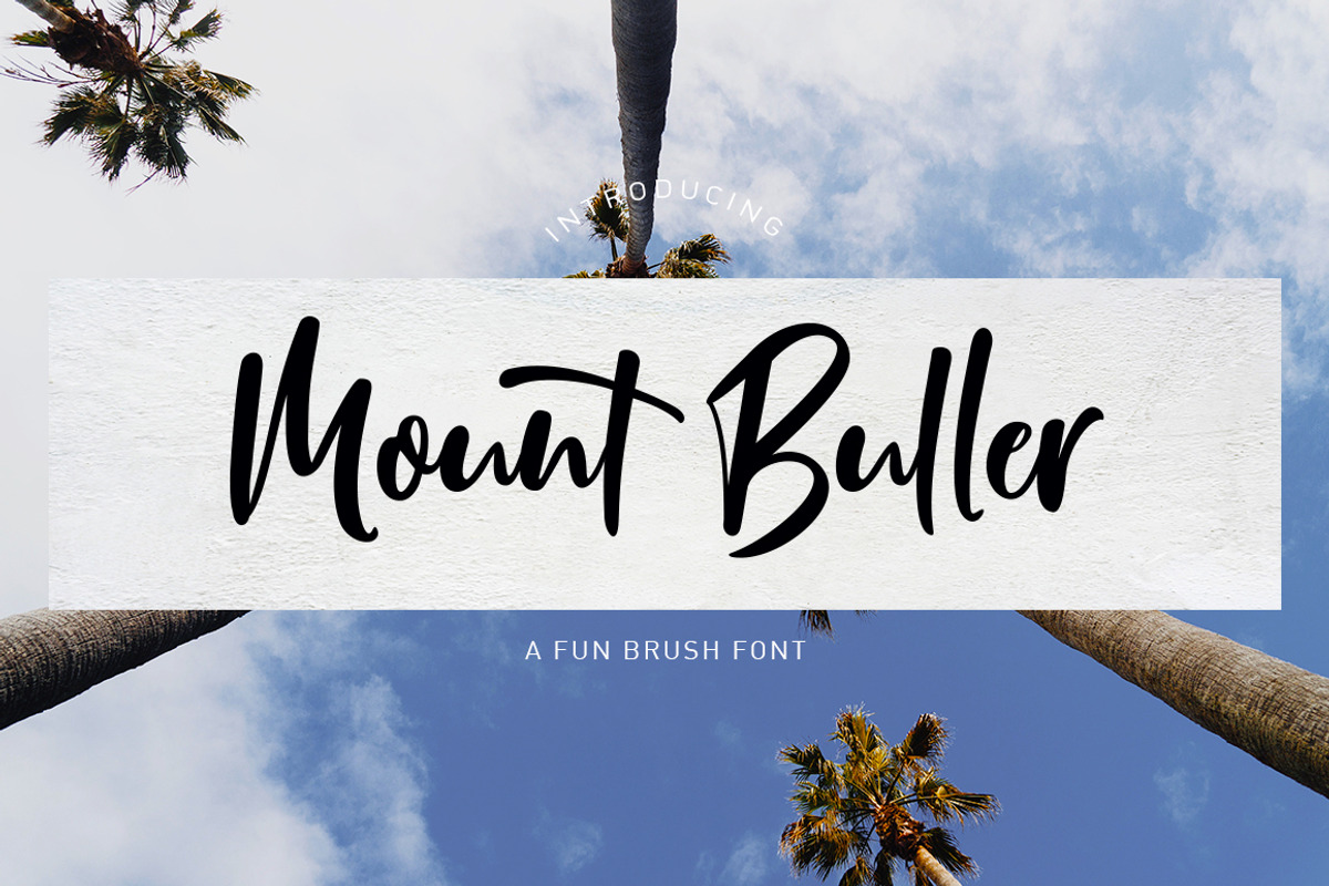 Mount buller, a Script Font by Franstudio (Photo 1 of 6)