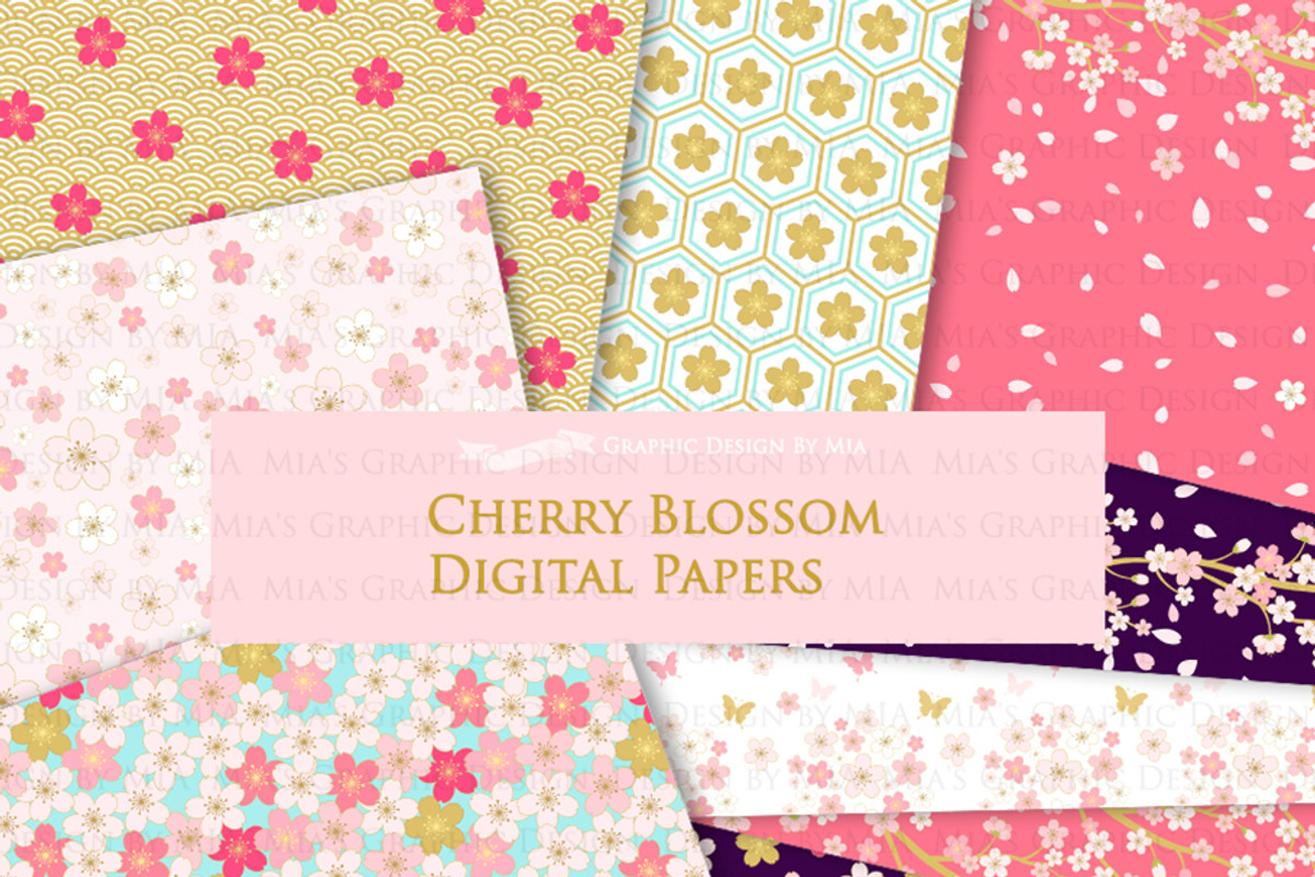 Cherry Blossom, Japanese Sakura, an Illustration by Mia's Graphic Design (Photo 8 of 9)