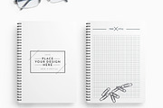 A5 Notebook Mockups, a Books & Magazine Mockup by ItemBridge (Thumbnail 2 of 3)