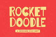 Rocket Doodle an Ugly Font, a Handwritten Font by Blankids Studio (Thumbnail 1 of 12)