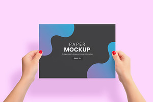 Sheet Of A4 Paper Mockup