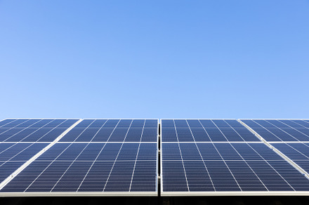 Solar panels system installed on house metal sheet roof, alternative energy, a Technology Photo by Lenor4ik
