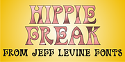Hippie Freak JNL, a Font by Jeff Levine Fonts (Thumbnail 1 of 4)