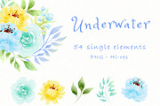 UNDERWATER SEA CLIPART, an Animal Illustration by heyiamalice (Thumbnail 8 of 13)