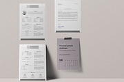 Stylish Resume Template 4 MS Word, a Resume Template by Botanica Paperie (Thumbnail 3 of 5)