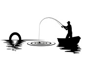 50 Fishing Boat Silhouette Vector, an Illustration by Gaye Art (Thumbnail 19 of 20)