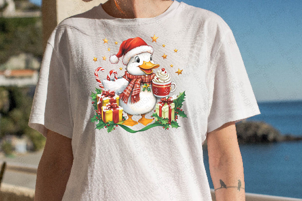 Christmas Goose with Cocoa & Gifts P, an Illustration by DreamPrint404 (Photo 7 of 7)